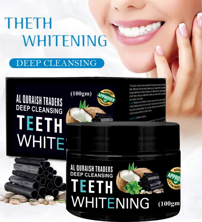 Charcoal Teeth Whitening Powder Deep Cleansing