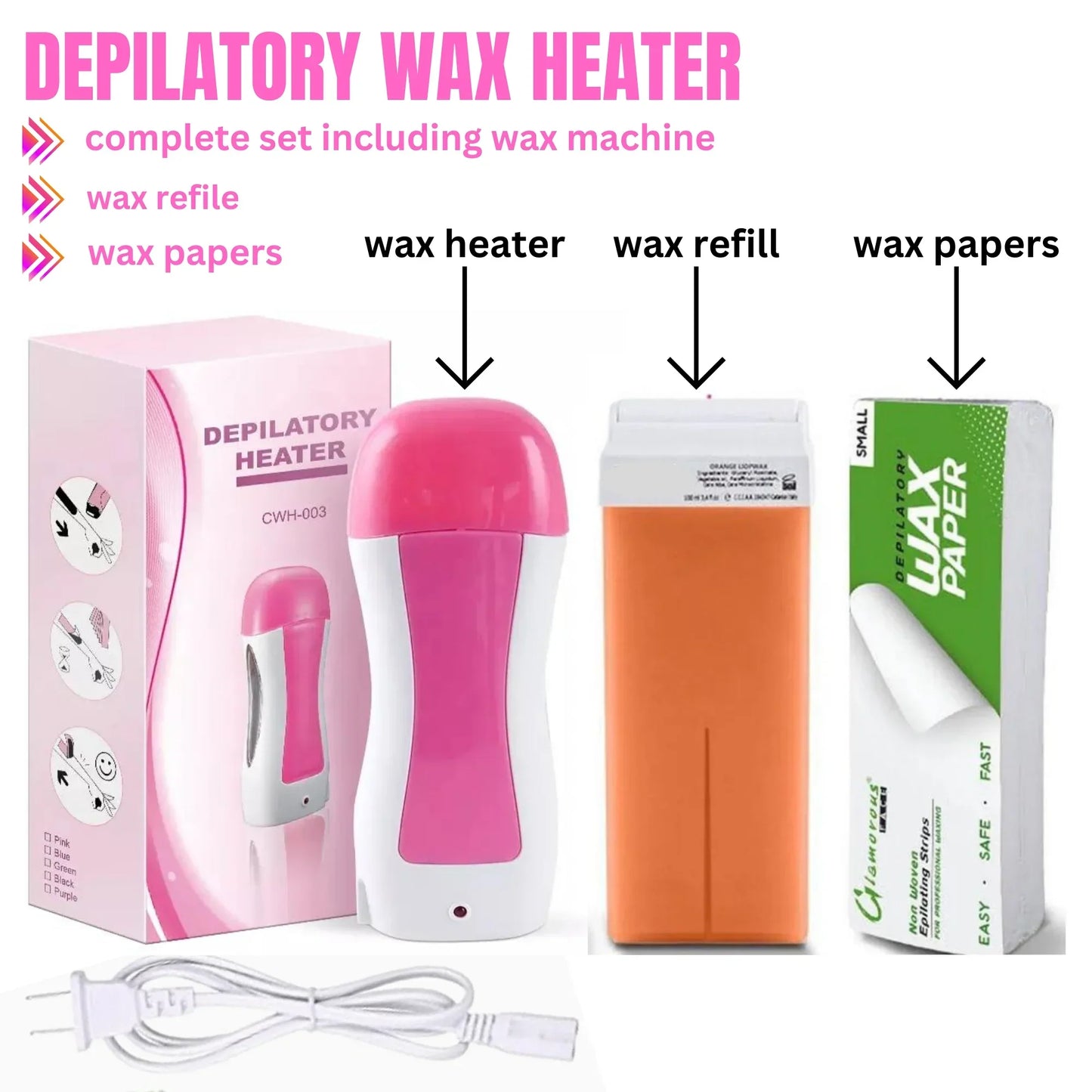 3 in 1 Hair Removing Depilation Hot Wax Machine