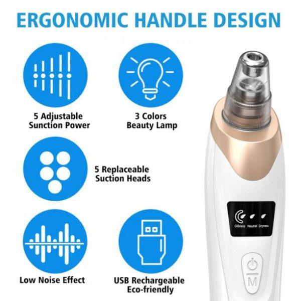 Electric Vacuum Blackhead Remover Acne Black Spot Extractor Pore Cleaner