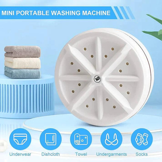 Mini Washing Machine Portable Ultrasonic Turbine Washer