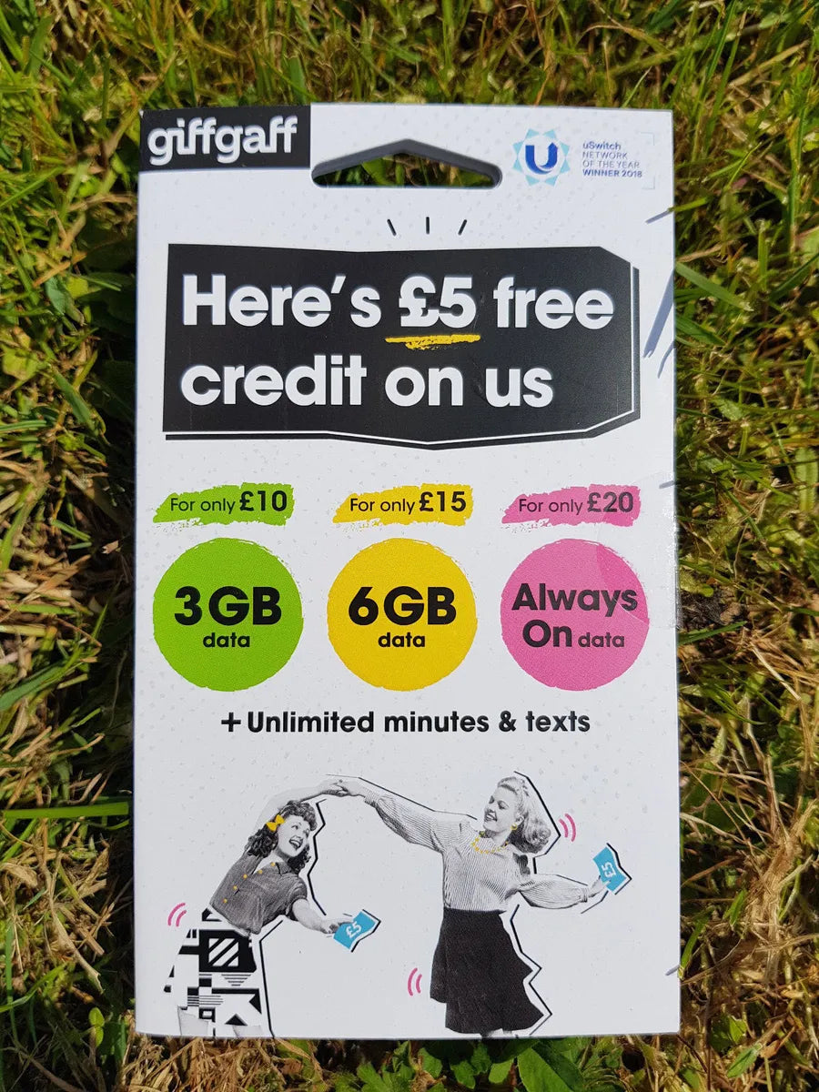 Lifetime GiffGaff UK Sim