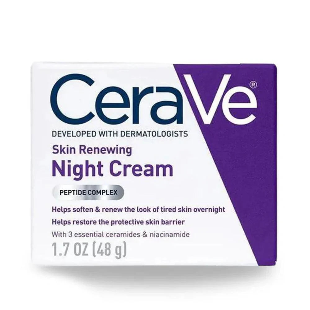 CERAVE 4-in-1 Skincare Kit | Cleanser, Night Cream, Retinol Serum & Sunscreen