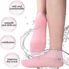 1 Pair Silicone Moisturizing Gel Heel Socks / Silicone Heel Pad For Foot Care / Multi-purpose