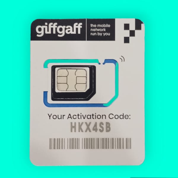 Lifetime GiffGaff UK Sim